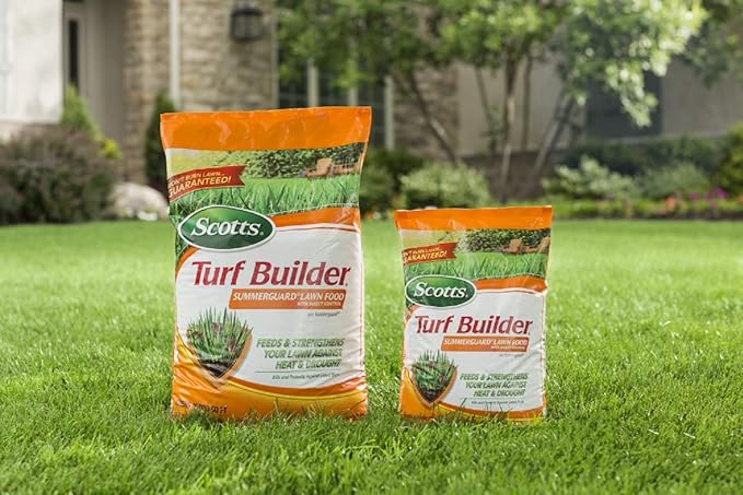Scotts Turf Builder SummerGuard Lawn Food with Insect Control Fertilizer &amp Insect Killer 5000 sq. ft. 13.35 lbs. (2-Pack)