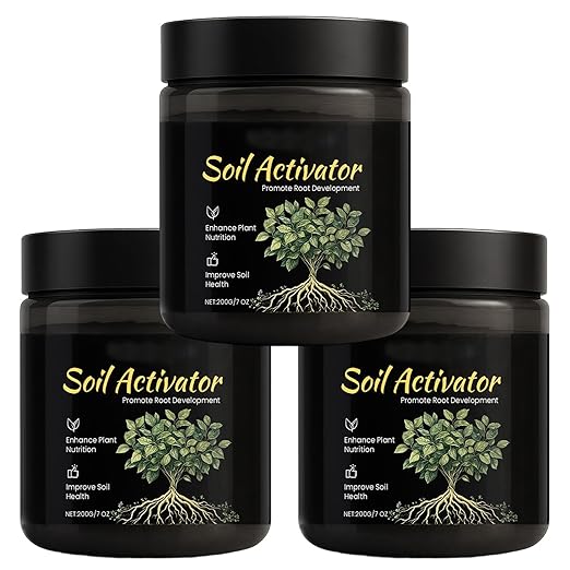 200g Soil Activator Soil Pro Activator Nauticos SoilActivator Organic Water-Soluble Formula for Uptake Nutrient &amp Root Development Enhance Growth for Vegetables &amp All Plants (3)