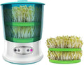 Electric Bean Sprout Grower with Intelligent Irrigation and Temperature Control for Large Capacity Germination Kit (2 Layer)