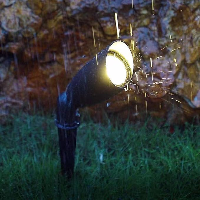 10W Outdoor Spotlights - Rotation Spotlight IP66 Waterproof LED Tree Lights Garden Villa Landscape Ground Lamps Lawn Ground Lights LED Beam Spotlight(A Warm White10W(24V))