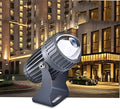 Rotating LED Spotlight - 10W Wall Light with Long Range Waterproof IP65 Outdoor Light with Narrow Beam Adjustable Projection Light for Bridge billboards Cold White-10W(85-265V)
