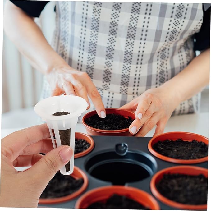 1 Set Hydroponic Growing System Indoor Gardening Set with Transparent Humidity Domes Planting Sponges and Labels for Seed Germination and Plant Growth
