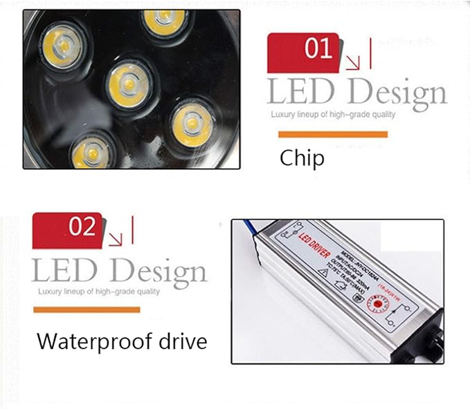 Waterproof 5W LED Underground Light Lamp AC85-265VAC Outdoor Garden Path Buried Yard Lamp Landscape Spot Lights (Glass)