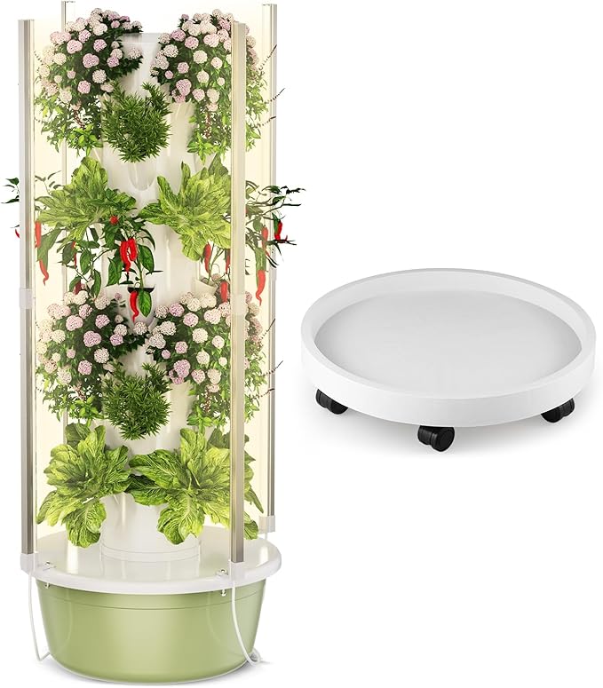 BAOSHISHAN Hydroponic Tower and Silent Wheel Mobile Tray