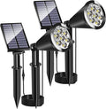 MEIHONG Solar Spot Lights for Outside Waterproof Solar Spot Lights Dusk to Dawn Solar Landscape Lights Solar Powered Lights for Garden Porch Walkway Patio (2 Pack)