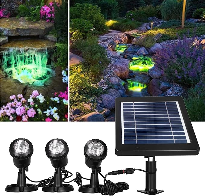 Solar Spotlight Adjustable Lighting Facilities for Courtyard Decoration IP68