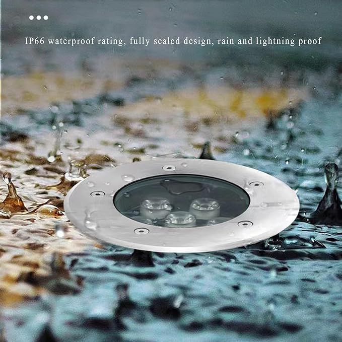 LED Underground Light Outdoor Ground Light IP66 Waterproof AC85-265V Buried Lights for Pathway Patio Walkway Deck Stairs Garden Spotlight