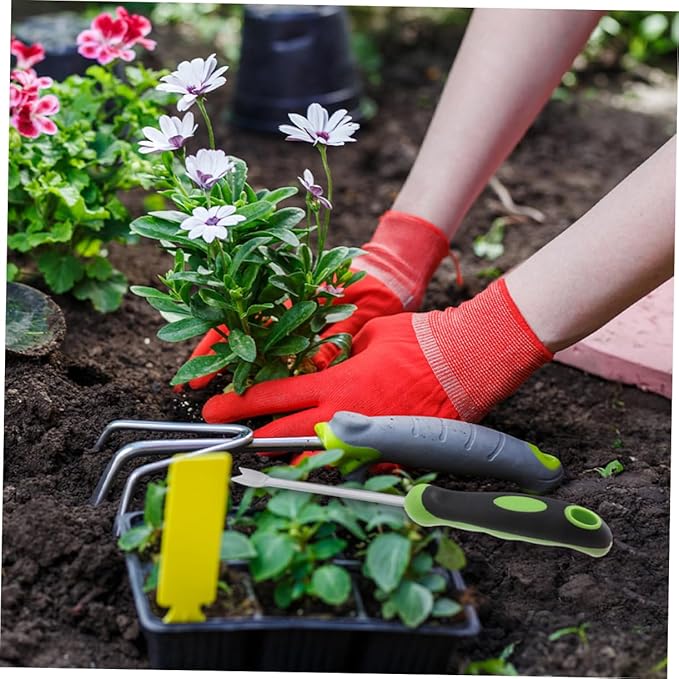 4pcs Weed Puller Tool for Garden Ergonomic Plant Removal Shovel Lightweight Manual Weeding Fork for Easy Digging and Transplanting for Lawn and Landscaping Projects