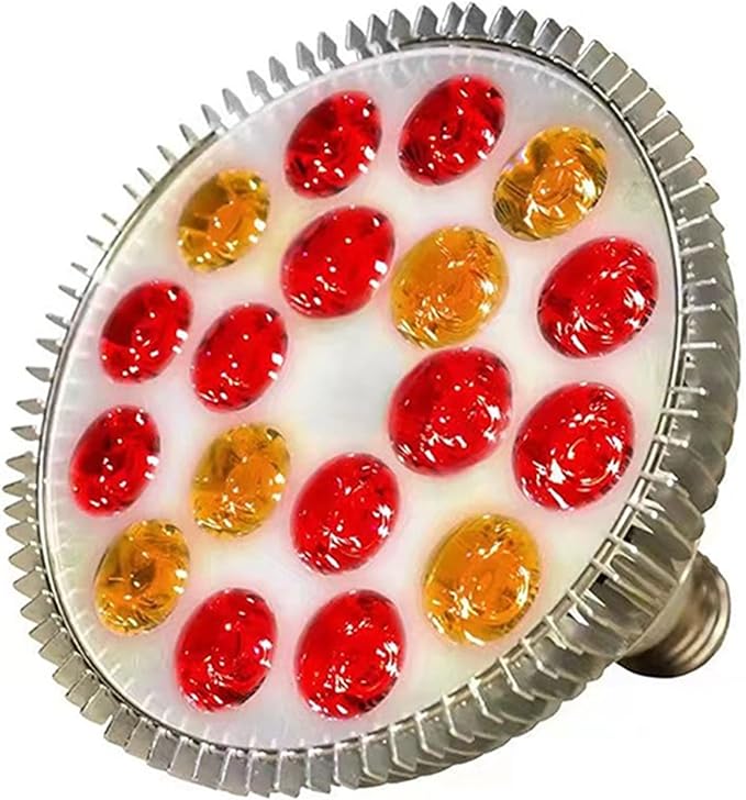 E27 LED Plant Grow Light 54W Par38 Full Spectrum Phyto Grow Box for Flower Seed Growth Hydroponics Veg Growing (Color : 12red 6yellow)