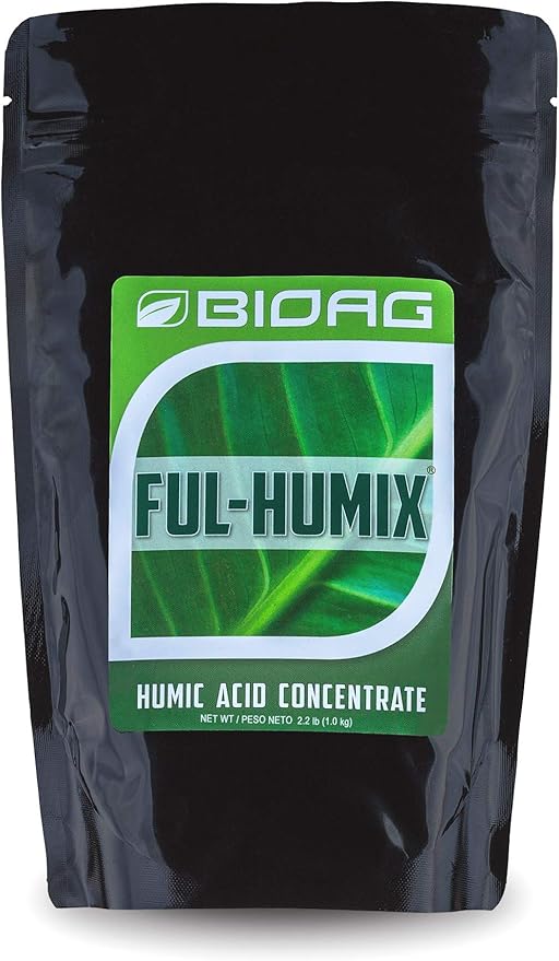 BIOAG Ful-Humix Organic Humic Acid Soil Dry Amendment Increases Yield Nutrient Uptake for All Plants Lawn (1 kg)