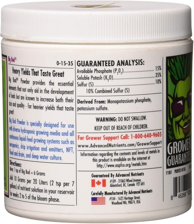 Advanced Nutrients Big Bud Powder 130g
