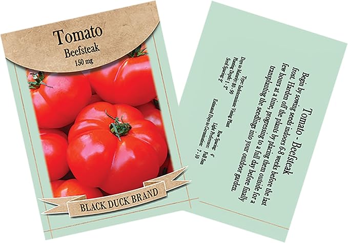 Black Duck Brand 50 Packs Assorted Heirloom Vegetable Seeds 40 Varieties Over 20000 Heirloom Seeds Includes Freedom Farms Vegetable Set Mylar Bag for Optimal Seed Storage! 100% Non-GMO