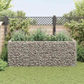 Gabion Raised Bed Retaining Wall and Garden Fence - Galvanized Steel Durable Welded Wire for Landscape Large Capacity Metal Planter Baskets