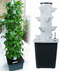 Hydroponics Tower Garden Hydroponic Growing System - Grow Herbs Fruits and Vegetables with Timer Pump and Net Pots - Aeroponics Kit for Home-*