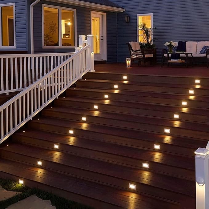 LED Landscape Recessed Spot Light - AC220V Underground LED Spotlight Outdoor Recessed Step Light IP65 Outdoor Recessed Spot Lights Ground LED Landscape Lights(Red1w)