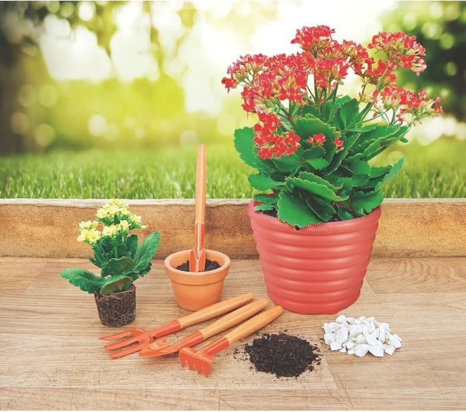 Tramontina 4-Piece Metal Gardening Set with Wooden Handle