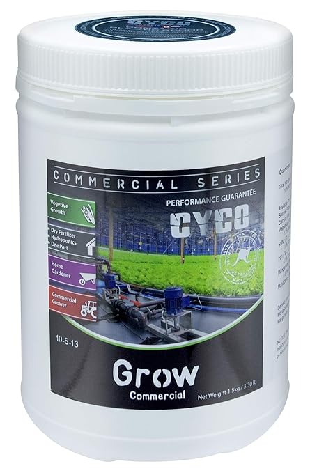 CYCO Commerical Series Grow - Hydroponic Plant Fertilizer (10-5-13) (1.5 Kilograms)