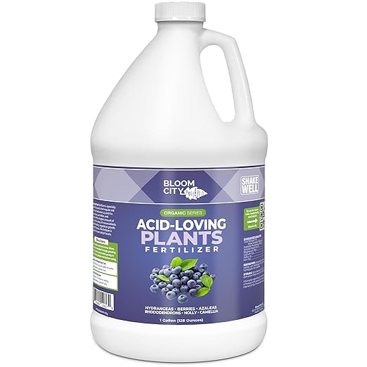 Bloom City's Acid-Loving Plant Fertilizer - Soil Acidifier - for All Acid Loving Plants Gallon (128 oz)