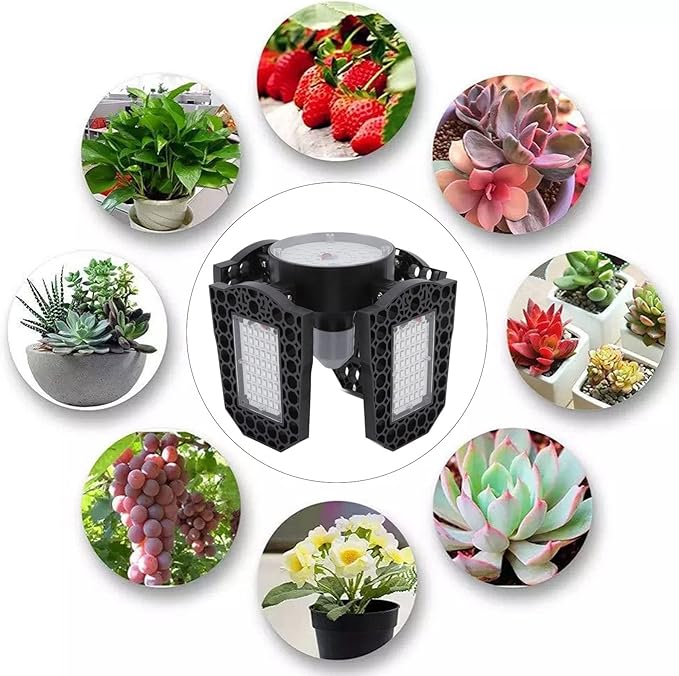 85-265V 150W LED Grow Light Foldable Red Blue Spectrum E27 Growing Lamps Plant Lights for Indoor Succulents Garden Farming Greenhouses