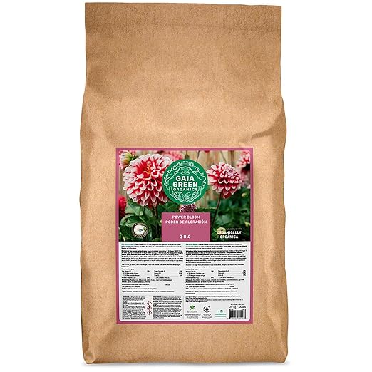GAIA GREEN Easy to Use Long Lasting Multi-Ingredient Power Bloom for Root Development Flowering and Fruiting Plants 20 Kilograms