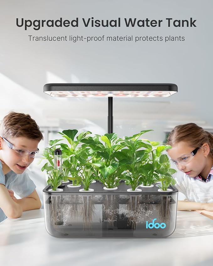 iDOO Hydroponics Growing System Kit &amp Growth Sponges 60 Pcs