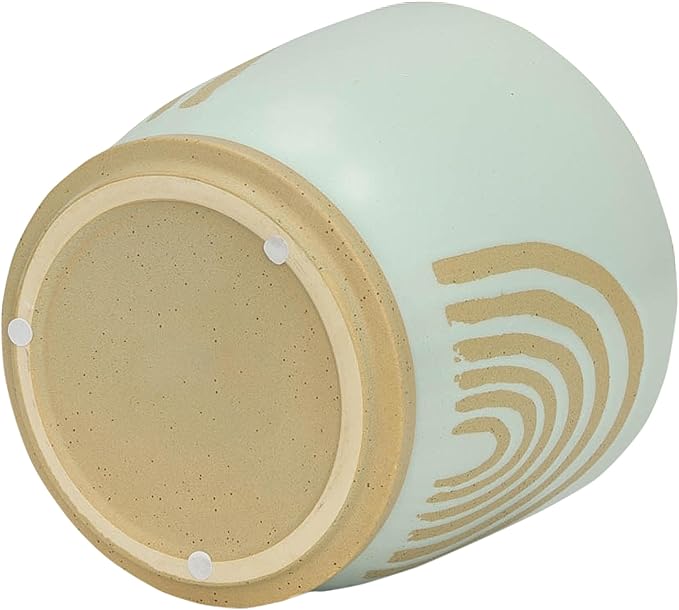 Generic 8 Arch Planter W Saucer Mint Green