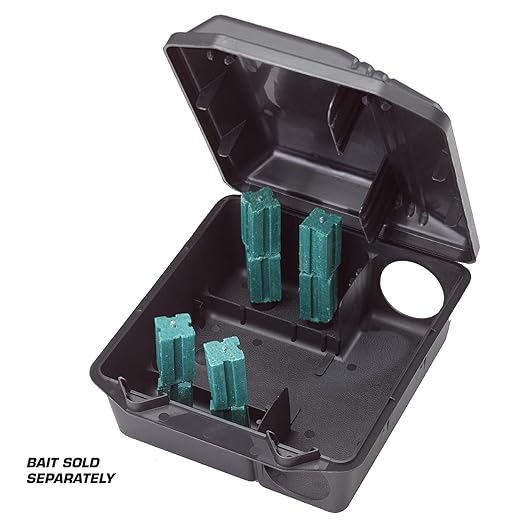 Tomcat Rodent Station Each Box Includes 1 Rodent Station with 4 Bait Securing Rods and 1 Security Key Use Indoors or Outdoors 2-Pack