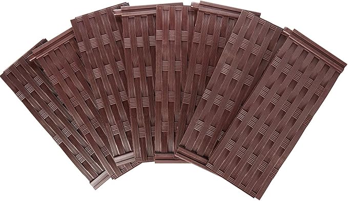 The Lakeside Collection 8-Pc. Adjustable Weaved Design Raised Garden Bed