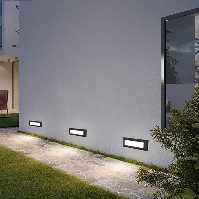 Outdoor Landscape Step Lamp Garden LED Underground Light IP65 Waterproof Stair Corner Lights for Patio Pathway Step Buried(3w(85-265))