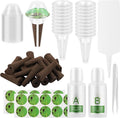 Hydroponic Pods Kit Plastic Seed Pod Kit Good Water Retention Hydroponic Growing Promotes Growth Seed Starter Pods Breathable Suitable for Indoor(103 pieceswhite)