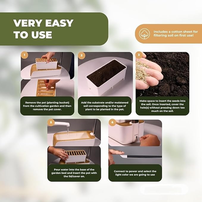 Premium Quality Growing System Hydroponics Growing System Indoor Garden Herb Garden Kit Indoor Suitable for Growing Vegetables Spices and Fruits