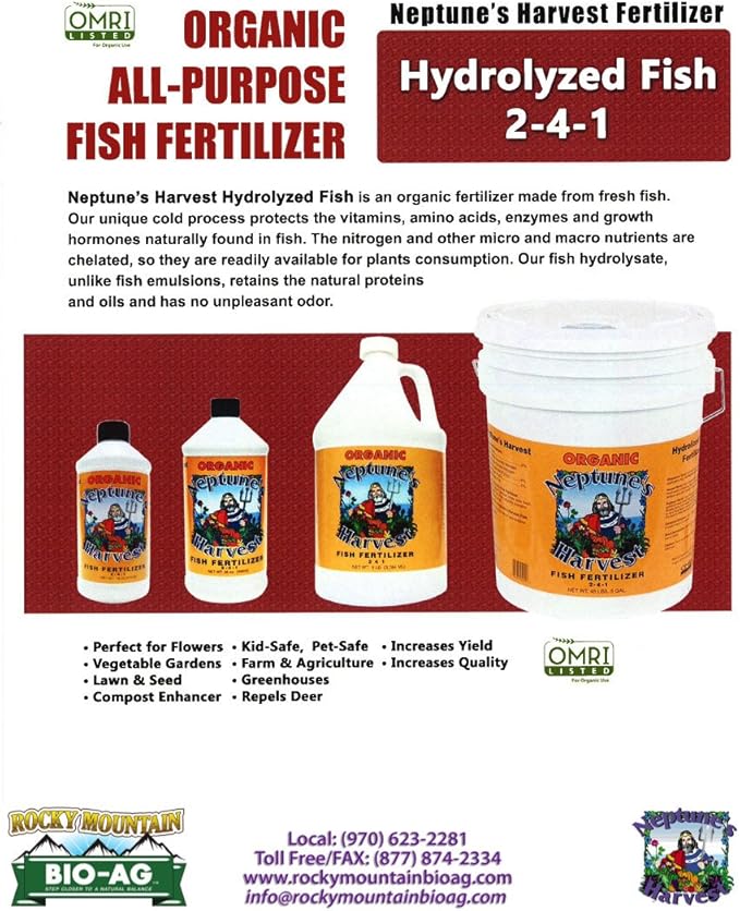 Organic Fish Fertilizer 1-Pt.