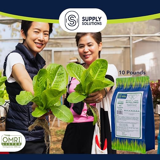 Supply Solutions Sulfate of Potash 0-0-50 - Organic Potash Fertilizer - Suitable for Fertigation Drip Systems Foliar Hydroponics Greenhouse Use - Ideal for Flowers Fruits Gardens (10 Pounds)