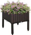 Raised Garden Bed with Legs Self-Watering Planter Box Perfect for Flowers Herbs and Vegetables