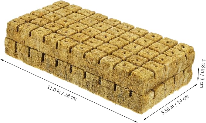 100pcs Hydroponic Plant Cubes Seed Substrate Cubes for Cloning Planting for Soilless Cultivation