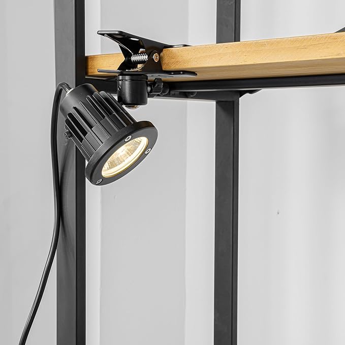 Remote Dimming Waterproof Landscape Clip Spot Light 9.8 Feet Plug in Cord Adjusted Direction Freely for Signboard Fence Indoors Outdoors Focused Light
