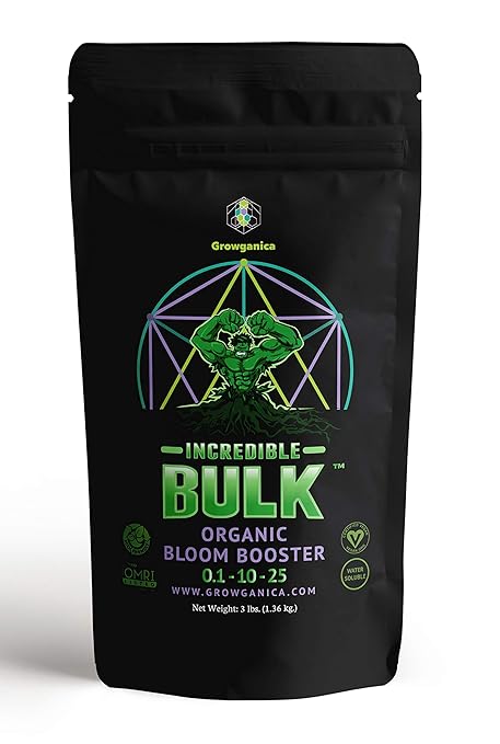 Organic Bloom Booster Incredible Bulk 0.1-10-25. Natural Plant Food (3lb)