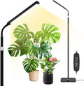 Grow Light for Indoor Plants Full Spectrum LED Grow Light with Stand Auto On/Off Timer Height Adjustable Floor Plant Lamp with Gooseneck 10-Level Dimmable Light for Small Tall Houseplants