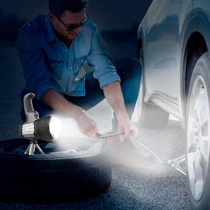 Handy Brite 2-in-1 Handheld + Hands-Free LED Work Light &amp Spotlight with Tripod
