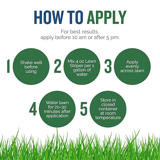 Turf Titan Lawn Striper 1 Gallon- Iron &amp Nitrogen Fertilizer to Promote Dark-Green Stripe-Defined Turfs - Kids &amp Pet Safe Natural Lawn Fertilizer - Green Grass Fertilizer - Covers up to 320