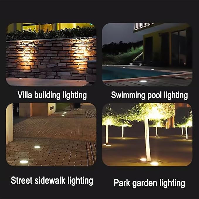 LED Light Beam Spotlights - Outdoor LED Recessed SpotlightWarm White-3W(80mm*40mm)