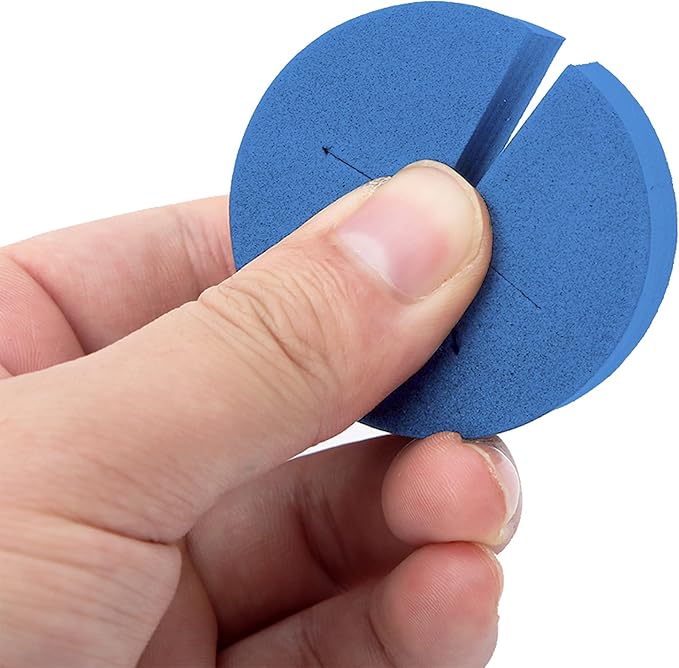 2” Neoprene Foam Inserts for Hydroponics Growing System Clone Machine Propagation Indoor Gardening 100 Pack Blue