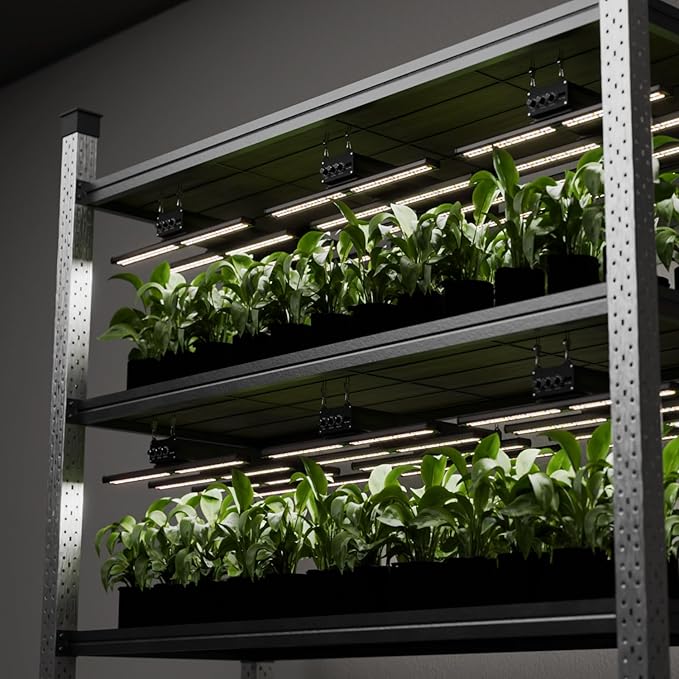 320W LED Grow Light with 7 Adjustable Spectrums (UV &amp IR) Dimmable Full Spectrum Plant Lamp for 3x3 ft Coverage High-Efficiency Diodes for Indoor Seeding to Harvest Silent Operation
