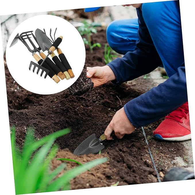 Heavy Duty Garden Tool Set for Women Complete Potting Tools Rake Trowel and Hand Rake