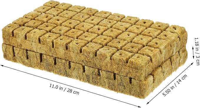 BESPORTBLE 100pcs Soilless Culture Plant Cubes Hydroponic Planting Cubes Air Permeability Water Retention for Indoor Gardening
