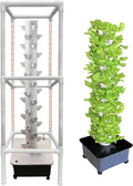 Hydroponic Tower Growing Sytem Indoor Grow with Grow Lights and Stands Cultivation Grow Tower 45 Holes Aeroponics Growing Kit