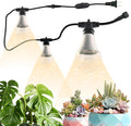 Hanging Grow Light String Bulbs LED Growth Bulb A25 Full Spectrum Plant Light E26 Base 15W houseplant Growting lamp Greenhouse Indoor or Outdoor (3 Lights and Cord)