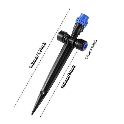 Drip Irrigation Emitterswith Adjustable 360 Degree Water Flow Drippers Atomization Sprayer for 1/4 inch TubingGarden Drippers Sprinker for House Garden Watering System (36pcs-Atomization Sprinker)