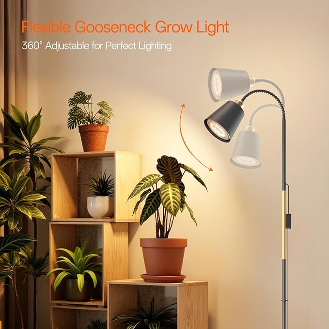 Bstrip Standing Grow Light for Indoor Plants 36W &amp 18W LED Plant Light