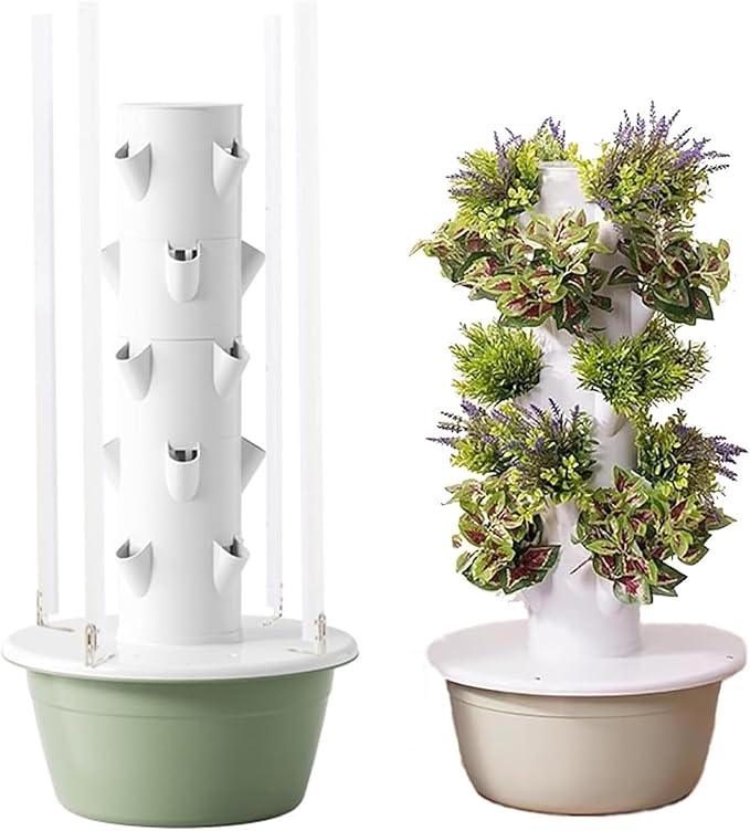 Vertical Hydroponic Grow Tower Aeroponic Tower for Fruits and VegetablesHydroponics Growing Kitsfor Your Home Gardening System5Layer-Withoutlight